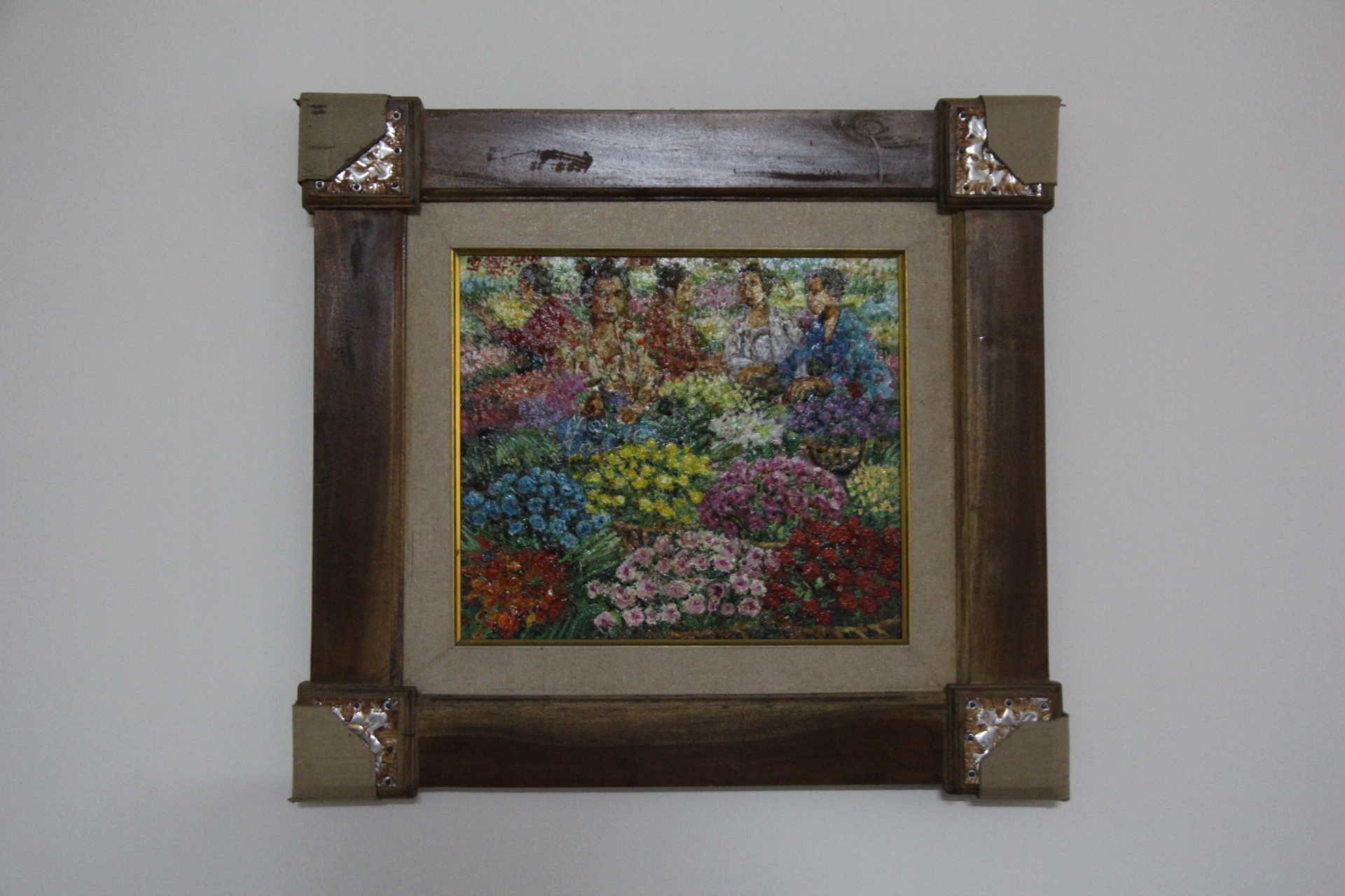 Lukisan Cak Min "Pasar Kembang" 40x35 cm (2024)